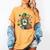 Baseball Mom Green Shamrock St Patrick Day Women Women's Comfort Colors T-Shirt Mustard Baseball Mom Green Shamrock St Patrick Day Women Women's Comfort Colors T-Shirt Mustard