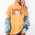 Baseball Mom Leopard Print Cute Mother's Day Sport Lover Women's Comfort Colors T-Shirt Mustard