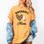 Baseball Mom Leopard Heart Baseball Player Kids Women's Comfort Colors T-Shirt Mustard