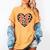 Baseball Mom Leopard Heart Valentine Day Mother Day Women's Comfort Colors T-Shirt Mustard Baseball Mom Leopard Heart Valentine Day Mother Day Women's Comfort Colors T-Shirt Mustard