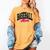 Baseball Mom Leopard Baseball Mama Life Girls Women Baller Premium Women's Comfort Colors T-Shirt Mustard