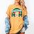 Baseball Mom Rainbow Game Day Women's Comfort Colors T-Shirt Mustard