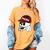 Baseball Mom Skull Sports Skeleton Women's Comfort Colors T-Shirt Mustard