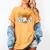 Baseball Mom Sports Graphic Novelty Women's Comfort Colors T-Shirt Mustard