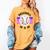 Baseball Mom Sports Mom Proud Baseball Mom Women's Comfort Colors T-Shirt Mustard