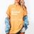 Baseball Mom Graphic Tees For Women Women's Comfort Colors T-Shirt Mustard
