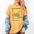 Baseball Mom Traits For Great Mothers Grey And Yellow Women's Comfort Colors T-Shirt Mustard