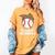 Baseball MomMom Baseball Player Leopard Mom Mom Women's Comfort Colors T-Shirt Mustard