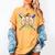 Baseball Pumpkin Halloween Baseball Drip Spooky Halloween Women's Comfort Colors T-Shirt Mustard
