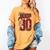 Betty Boop Baseball Logo Jersey With Stars Cute Cartoon Women's Comfort Colors T-Shirt Mustard Betty Boop Baseball Logo Jersey With Stars Cute Cartoon Women's Comfort Colors T-Shirt Mustard