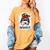 Bleached Memaw Life Soccer Messy Bun Baseball Game Day Women's Comfort Colors T-Shirt Mustard