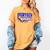 Blue Panther Baseball Home Plate Game Day Mascot Panther Women's Comfort Colors T-Shirt Mustard Blue Panther Baseball Home Plate Game Day Mascot Panther Women's Comfort Colors T-Shirt Mustard