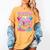 Boys 10 Double Digits 10th Birthday Ice Cream Baseball Drip Women's Comfort Colors T-Shirt Mustard Boys 10 Double Digits 10th Birthday Ice Cream Baseball Drip Women's Comfort Colors T-Shirt Mustard