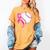 Breast Cancer Awareness Baseball Mom Women's Comfort Colors T-Shirt Mustard Breast Cancer Awareness Baseball Mom Women's Comfort Colors T-Shirt Mustard