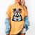 Bulldog Mascot Sports Fan Football Basketball Baseball Women's Comfort Colors T-Shirt Mustard
