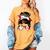 Canadian Baseball Mom Canada Flag Baseball Girl Women's Comfort Colors T-Shirt Mustard Canadian Baseball Mom Canada Flag Baseball Girl Women's Comfort Colors T-Shirt Mustard