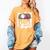 Cheer Baseball Mom Of Both Baseball And Cheer Mother Women's Comfort Colors T-Shirt Mustard