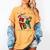 Christmas Santa Baseball Ugly Sweater Women's Comfort Colors T-Shirt Mustard Christmas Santa Baseball Ugly Sweater Women's Comfort Colors T-Shirt Mustard