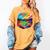 Colorful Baseball Field Home Run Baseball Player Fans Women's Comfort Colors T-Shirt Mustard Colorful Baseball Field Home Run Baseball Player Fans Women's Comfort Colors T-Shirt Mustard