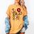 Dabbing Cool Cat Baseball 5th Birthday Women's Comfort Colors T-Shirt Mustard Dabbing Cool Cat Baseball 5th Birthday Women's Comfort Colors T-Shirt Mustard