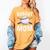 Dugout Mom Baseball Mommy Baseball Mother's Day Women's Comfort Colors T-Shirt Mustard