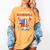 Eat Sleep Baseball Repeat Ice Cream Drip Crossed Bats Women's Comfort Colors T-Shirt Mustard Eat Sleep Baseball Repeat Ice Cream Drip Crossed Bats Women's Comfort Colors T-Shirt Mustard