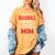 My Favorite Baseball Player Calls Me Mom Baseball Moms Women's Comfort Colors T-Shirt Mustard