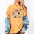 Game Day Baseball Lover Coquette Bow Girl Women Kid Mom Mama Women's Comfort Colors T-Shirt Mustard