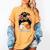 Grandma Life Basketball And Baseball Mom Funny Women's Comfort Colors T-Shirt Mustard