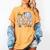 Hey Batter Batter Swing Graphic For Baseball Moms Women's Comfort Colors T-Shirt Mustard