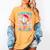 I Hit 100 Days Of School Baseball Ice Cream Drip Women's Comfort Colors T-Shirt Mustard
