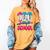 HUGvyn 100 Days Of School Baseball Ice Cream Teacher Student Women's Comfort Colors T-Shirt Mustard HUGvyn 100 Days Of School Baseball Ice Cream Teacher Student Women's Comfort Colors T-Shirt Mustard
