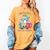 HUGvyn I Survived 100 Days Of School Baseball 6 7 Ice Cream Women's Comfort Colors T-Shirt Mustard