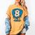Ice Cream Baseball Glove 8th Birthday Edition Women's Comfort Colors T-Shirt Mustard