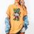 Ice Cream Drip Baseball Party 100 Days Of School Teacher Women's Comfort Colors T-Shirt Mustard Ice Cream Drip Baseball Party 100 Days Of School Teacher Women's Comfort Colors T-Shirt Mustard