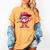 Ice Cream Drip Baseball Valentine's Day Spots Baseball Drip Women's Comfort Colors T-Shirt Mustard Ice Cream Drip Baseball Valentine's Day Spots Baseball Drip Women's Comfort Colors T-Shirt Mustard