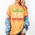 I'Ll Be Home For Christmas Baseball Xmas Women's Comfort Colors T-Shirt Mustard