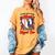 I'm Their Biggest Fan Volleyball Baseball Mom Women's Comfort Colors T-Shirt Mustard
