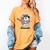 Knock It Outa The Park Baseball Goat Home Run Women's Comfort Colors T-Shirt Mustard