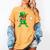 Leprechaun Playing Baseball St Patricks Day Sport Boys Women's Comfort Colors T-Shirt Mustard Leprechaun Playing Baseball St Patricks Day Sport Boys Women's Comfort Colors T-Shirt Mustard