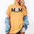 Loud & Proud Baseball Mom Softball Mother Women Mommy Women's Comfort Colors T-Shirt Mustard