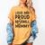 Loud & Proud Baseball Mommy Sports Lover Mom Women Women's Comfort Colors T-Shirt Mustard Loud & Proud Baseball Mommy Sports Lover Mom Women Women's Comfort Colors T-Shirt Mustard