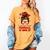 Loud And Proud Baseball Mom Messy Bun Leopard Mother Day Women's Comfort Colors T-Shirt Mustard