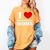 I Love Hot Baseball Moms I Heart Baseball Moms Women's Comfort Colors T-Shirt Mustard