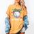 Messy Ball Puzzle Baseball Mom Life Autism Awareness Month Women's Comfort Colors T-Shirt Mustard