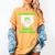 Messy Bun Baseball Mom My Stepchild Works From Home Women's Comfort Colors T-Shirt Mustard Messy Bun Baseball Mom My Stepchild Works From Home Women's Comfort Colors T-Shirt Mustard