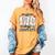 Mission 100 Days Complete Baseball 100th Day Of School Boys Women's Comfort Colors T-Shirt Mustard