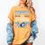 Mom Of The Birthday Boy Baseball Ice Cream Drip Matching Women's Comfort Colors T-Shirt Mustard