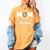 Mom Of The Grand Slammer Leopard Baseball Mom Women's Comfort Colors T-Shirt Mustard