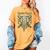 Old School Camo Baseball Drip Double Digits 10th Birthday Women's Comfort Colors T-Shirt Mustard